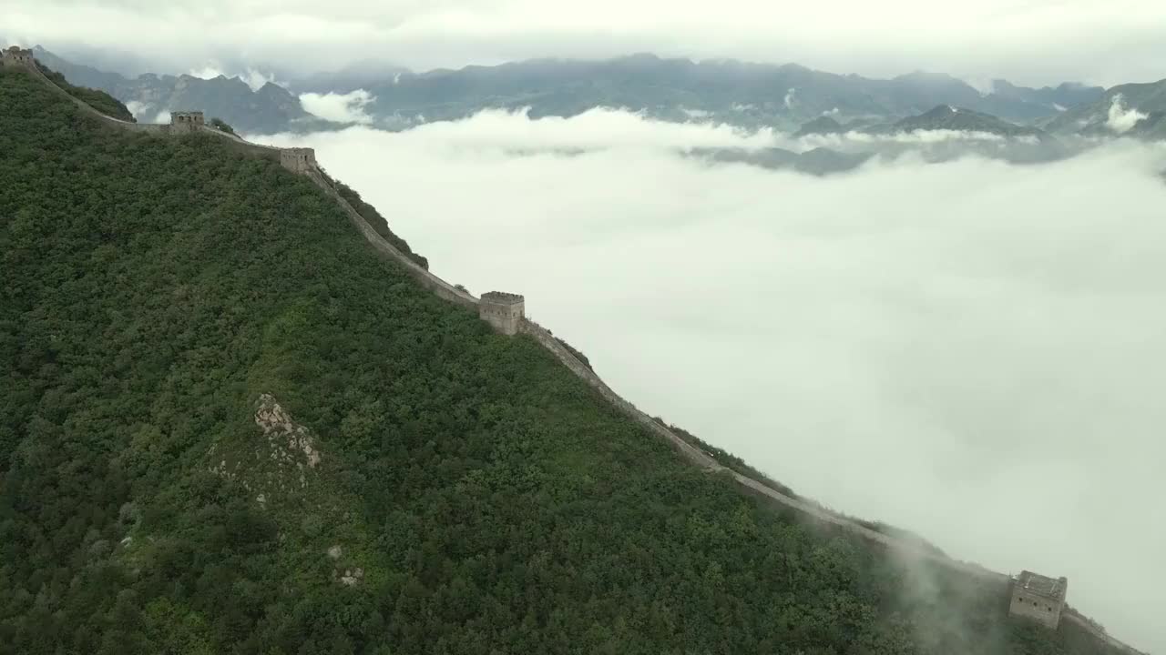 长城大云海弥漫视频素材