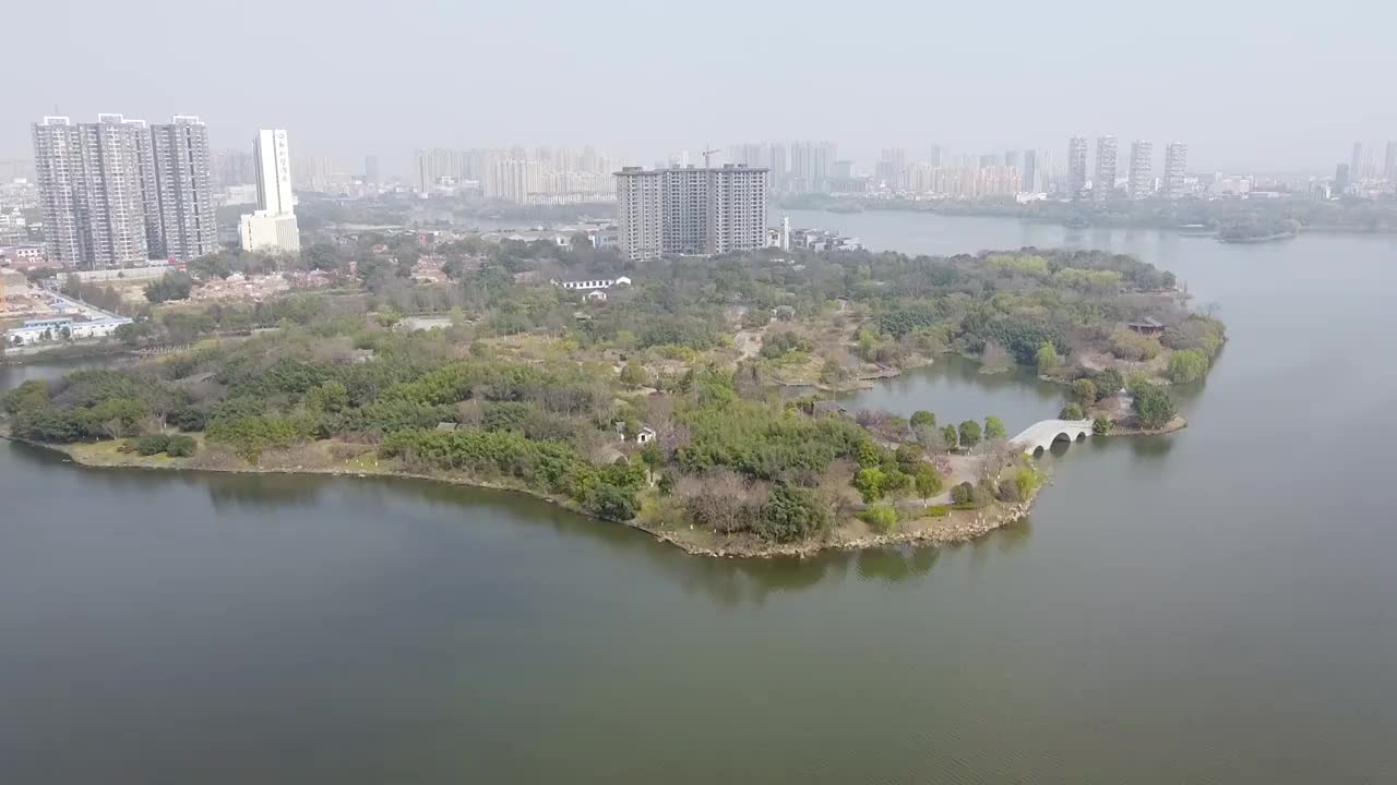 黄冈 地标 航拍素材 湖南省 黄冈市 城市 商业 风光片 4视频素材