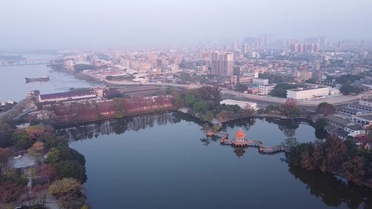 揭阳 地标 航拍素材 广东省 揭阳市 城市 商业 风光片 4视频素材