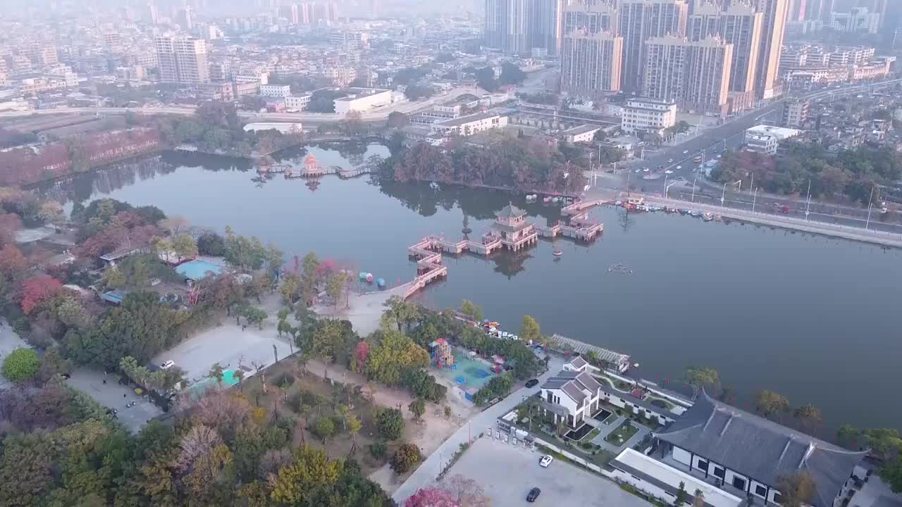 揭阳 地标 航拍素材 广东省 揭阳市 城市 商业 风光片 4视频素材