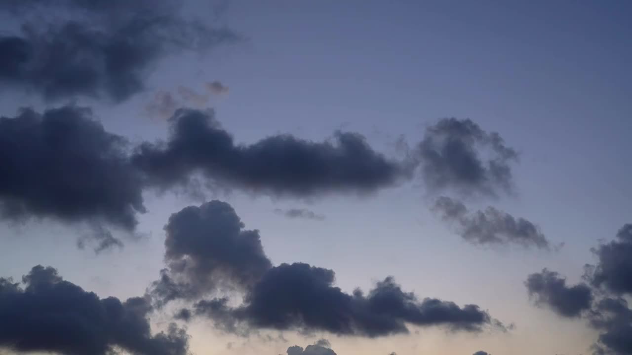 上海台风来袭之前的天空视频素材