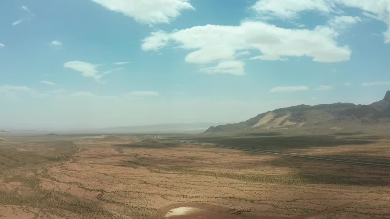 航拍青海德小高速沿途风景视频素材