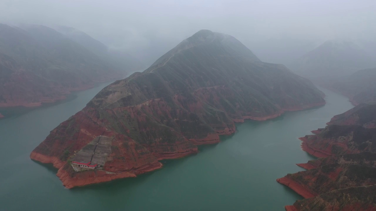 刘家峡大桥 红土高原视频素材