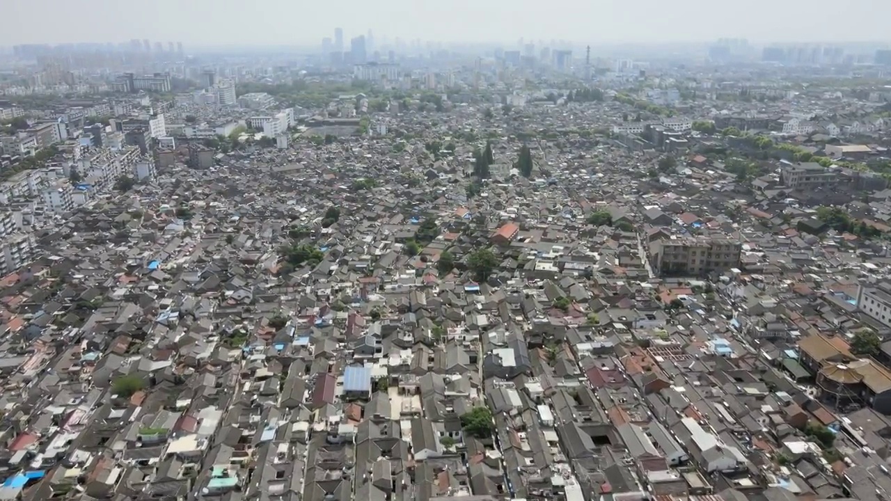 扬州市中心建筑视频素材