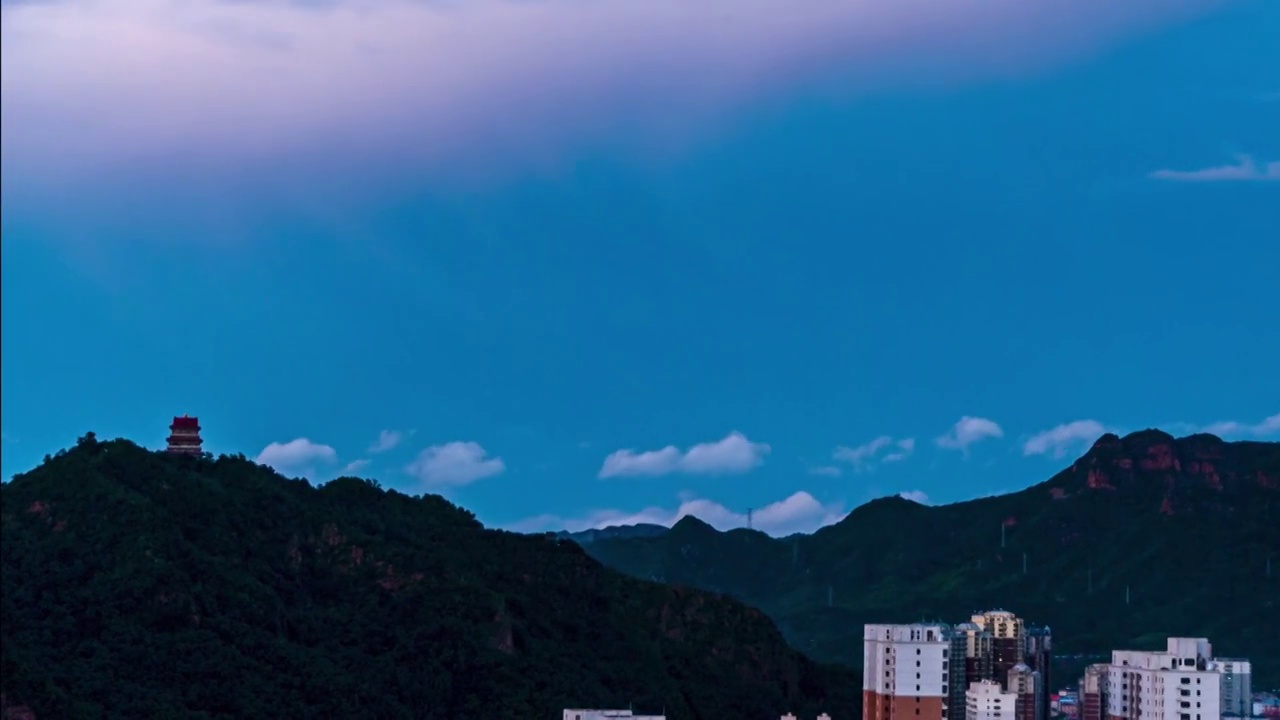 雨后山城视频素材