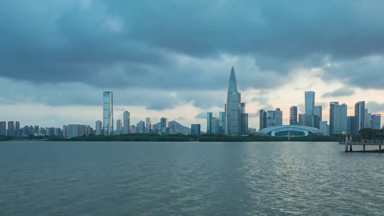 深圳湾后海美景视频素材