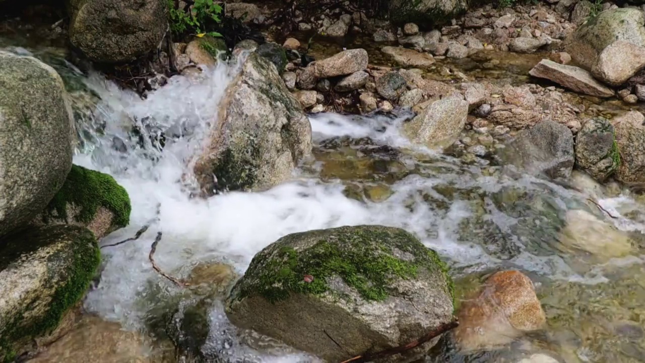 原生态河水视频素材