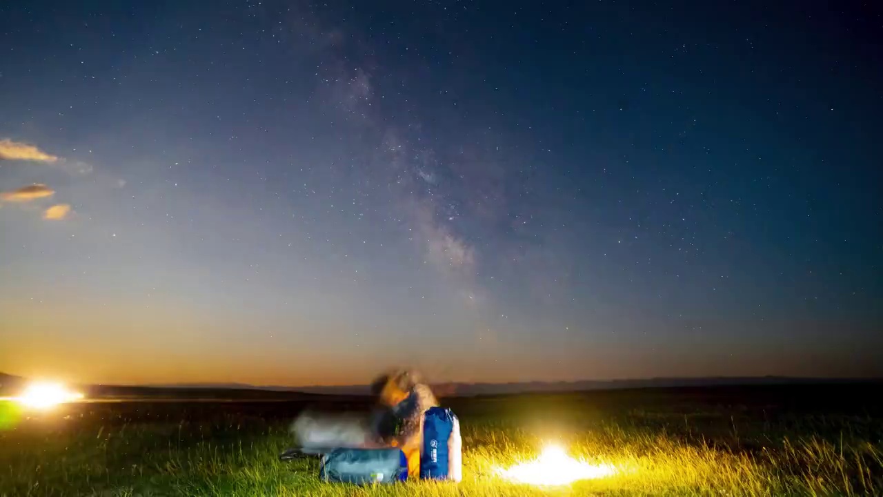 星空帐篷延时视频下载