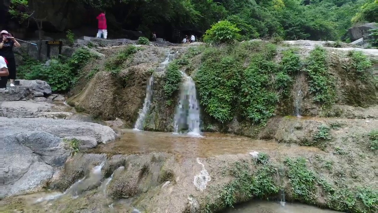 峡谷红石峡溪流视频素材