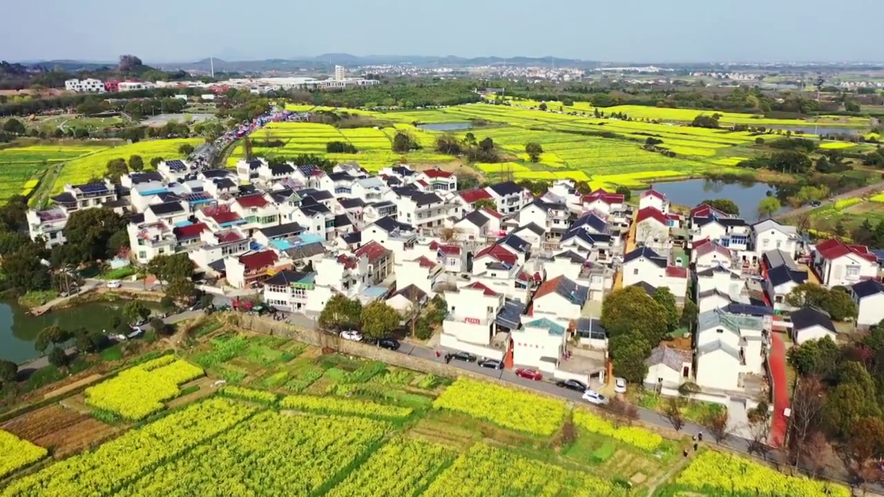 中国江苏南京高淳桠溪国际慢城的乡村生态旅游视频素材