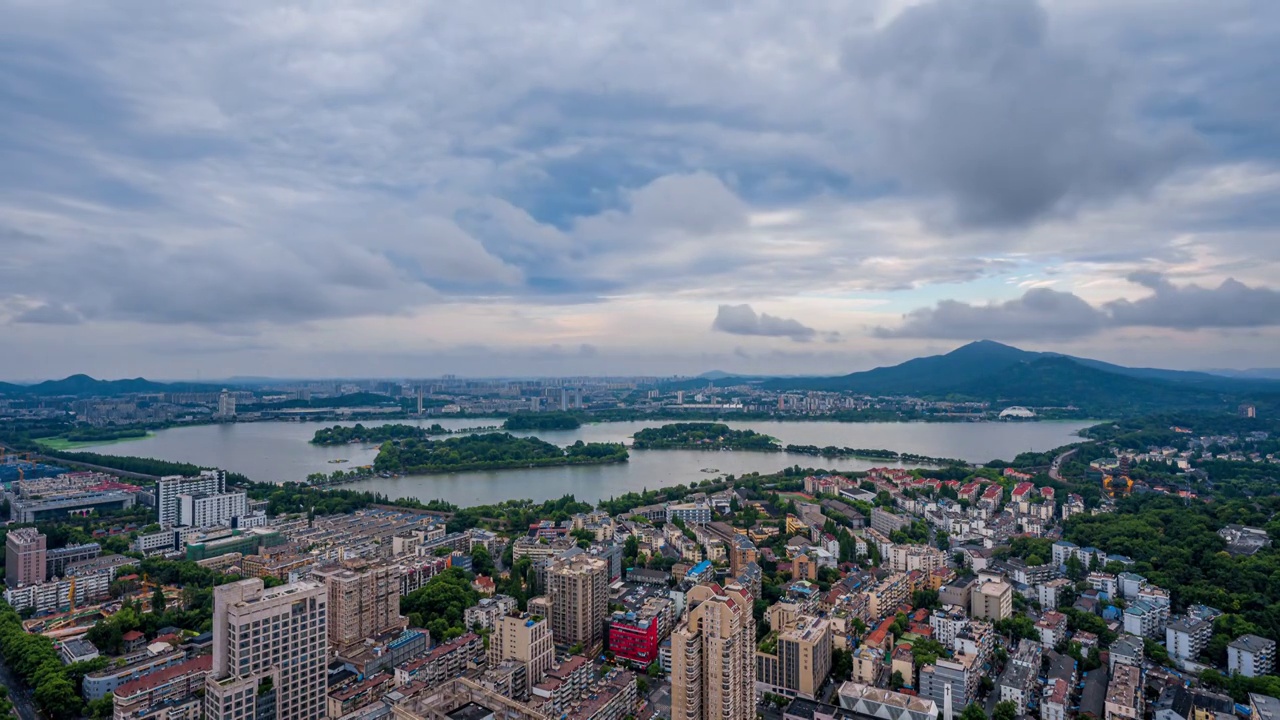 南京,玄武湖,全景,白昼,公园,鸡鸣寺,南京站视频素材