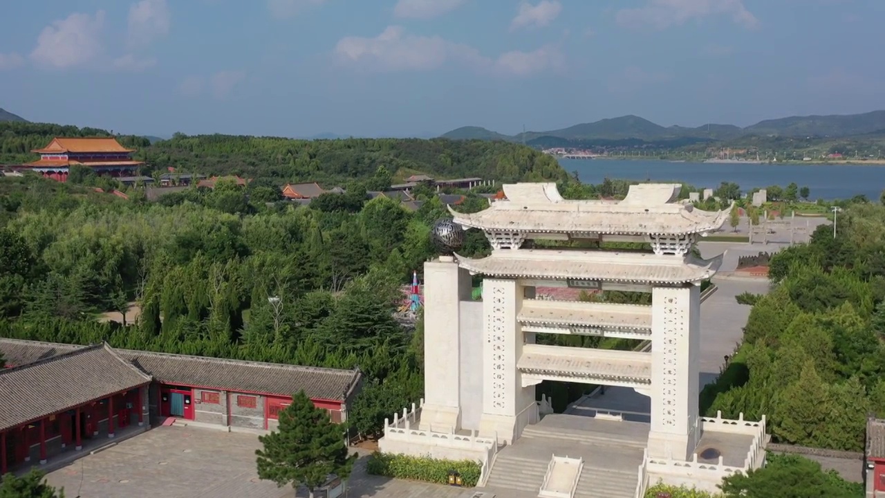 山东栖霞太虚宫古建筑视频素材