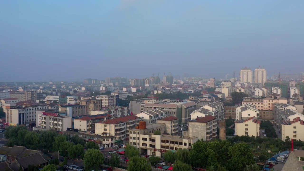 山东烟台蓬莱城市风光视频素材