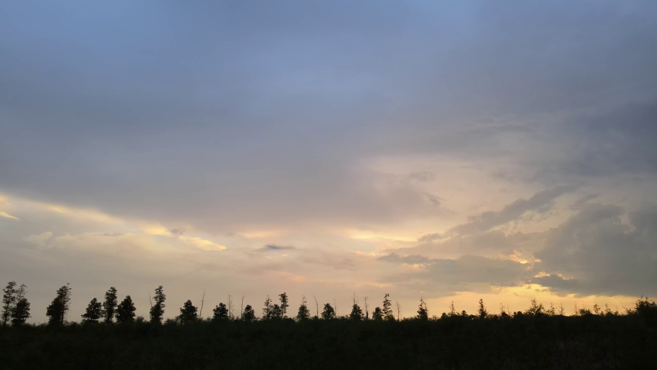 暴风雨来临前的唯美天空视频素材