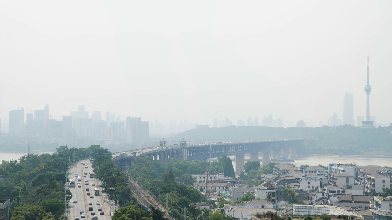 武汉长江大桥视频素材