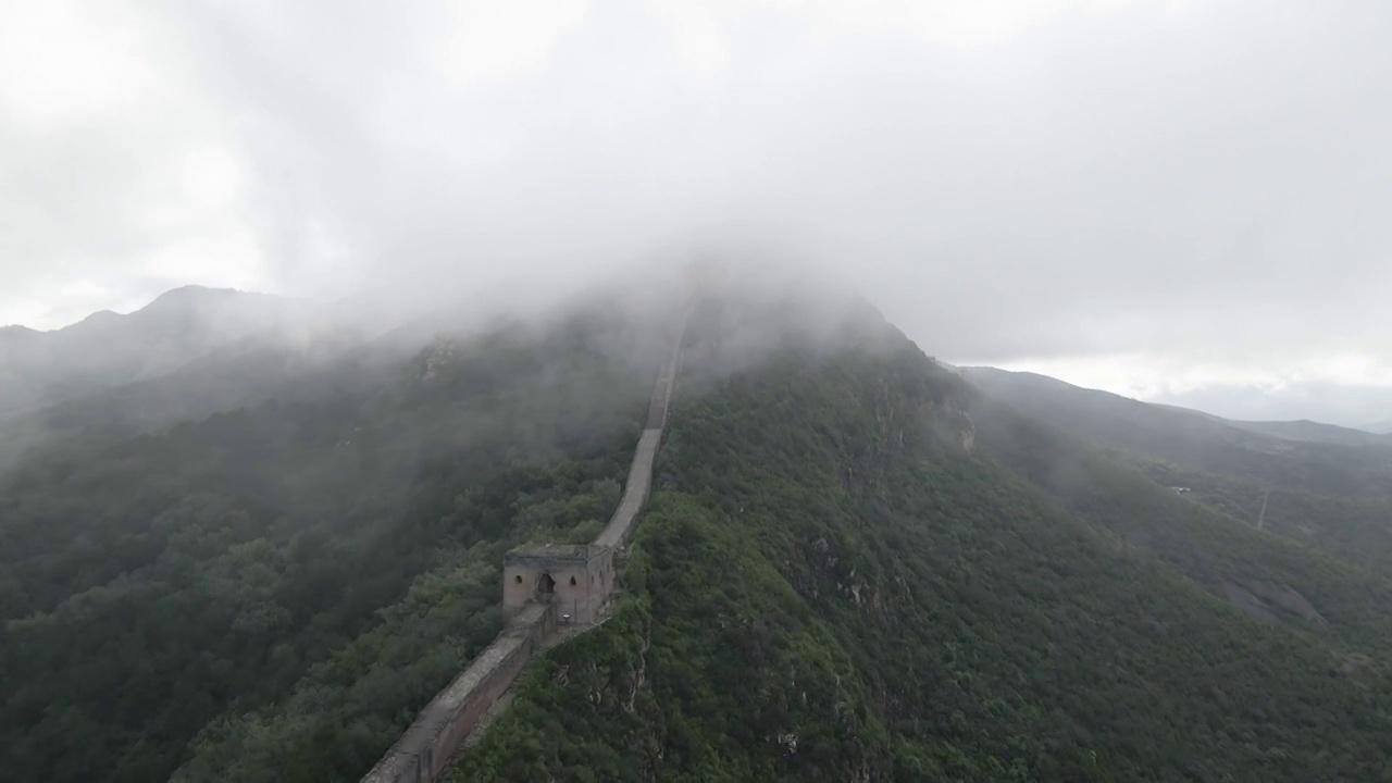 长城云海穿云大云海景观视频素材