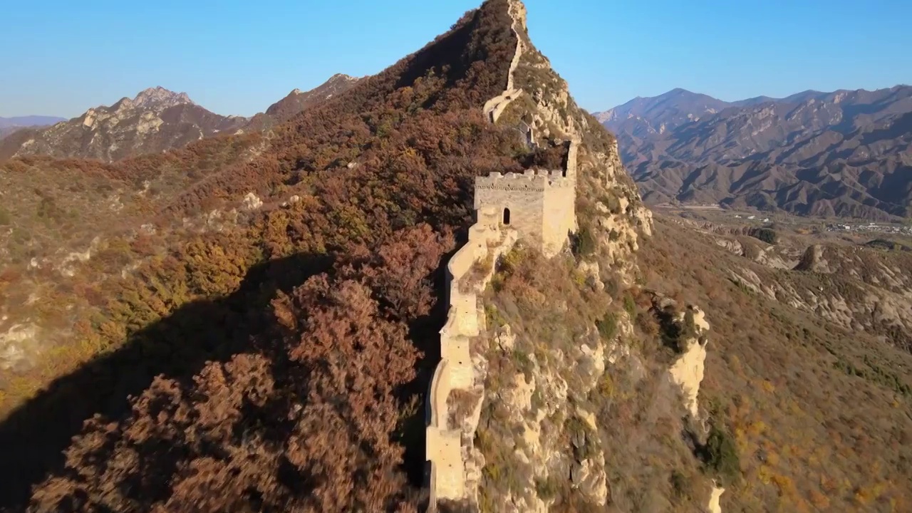 北京长城秋季景色视频素材