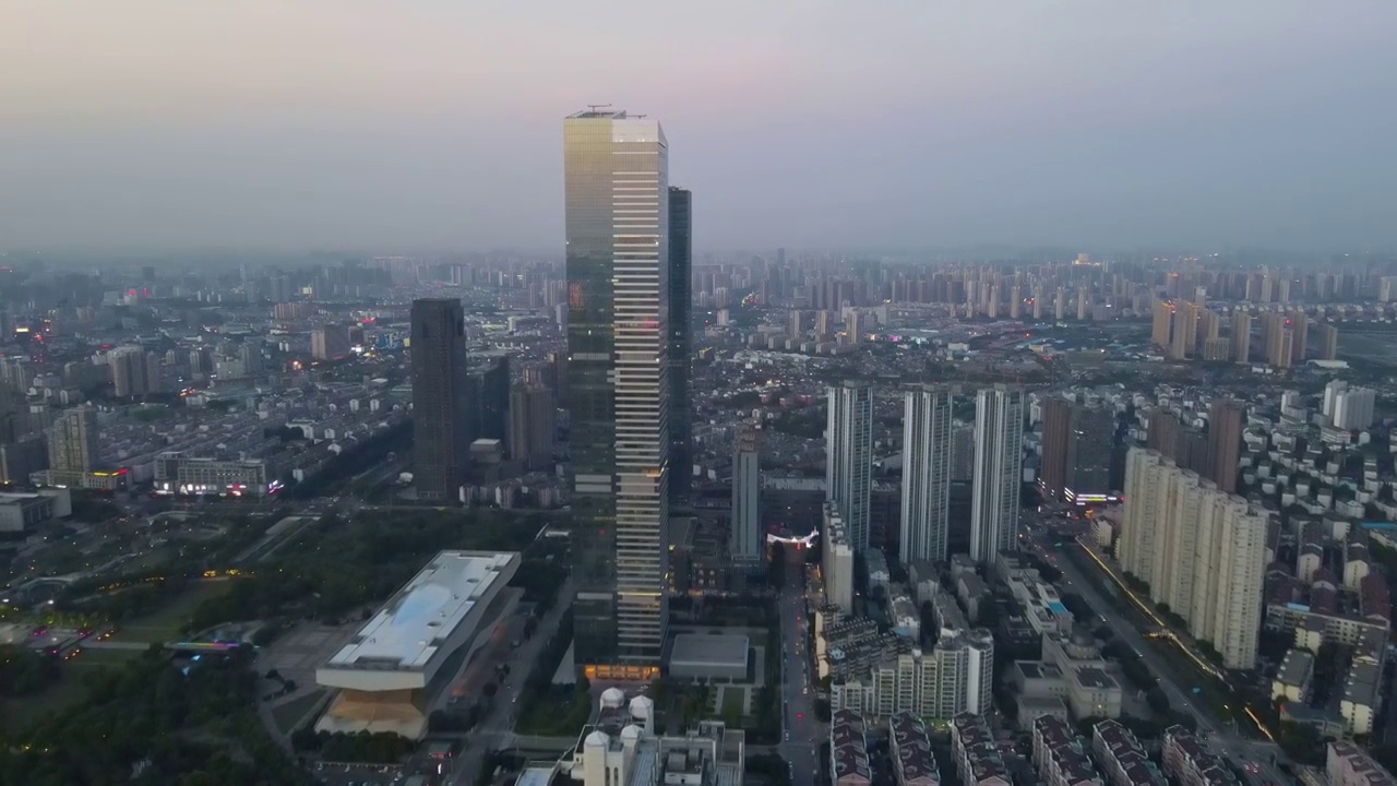 京杭大运河无锡段夜景视频素材