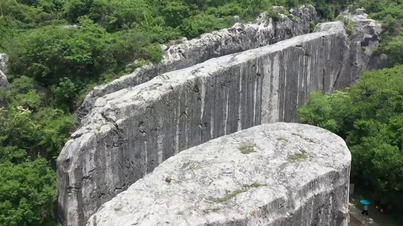 南京汤山阳山碑材景区视频素材