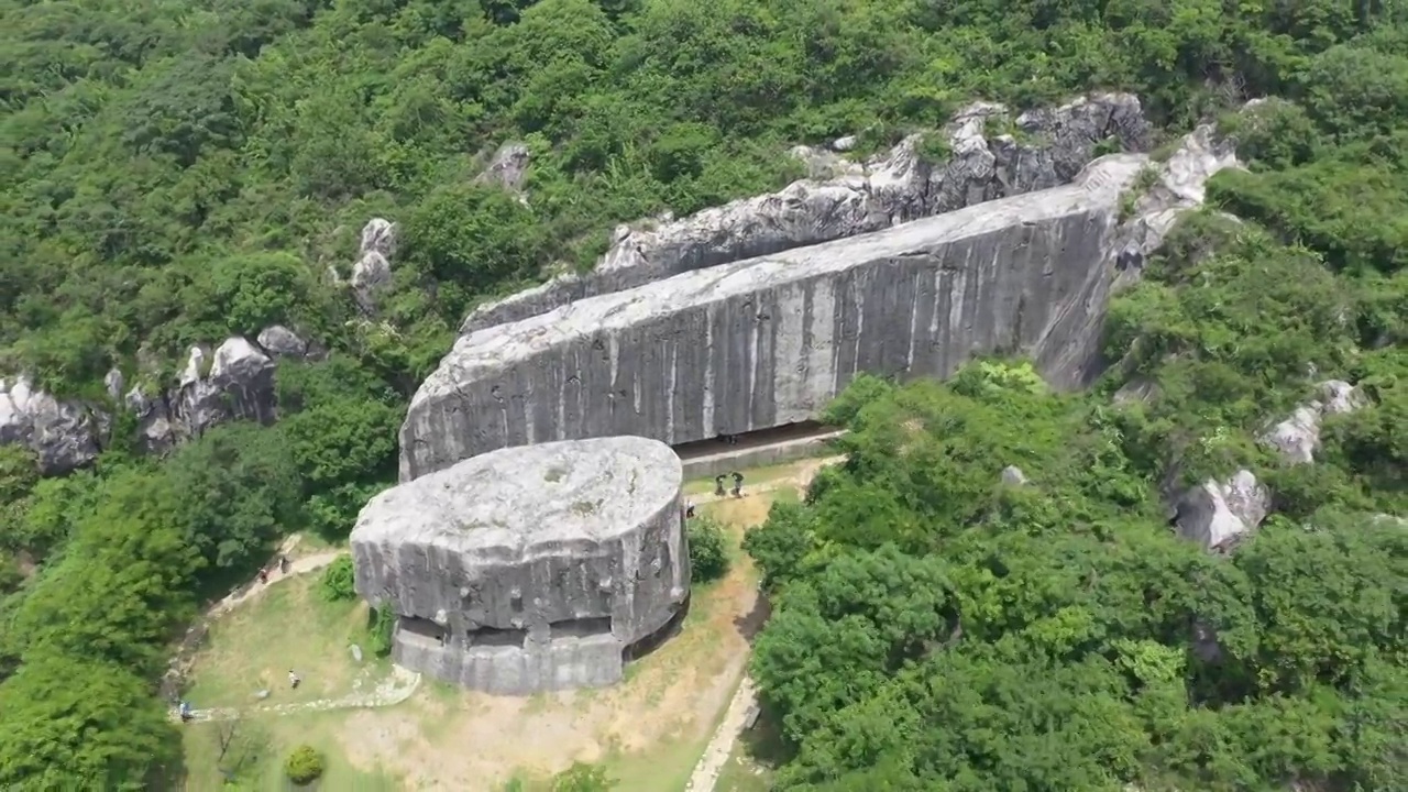 南京汤山阳山碑材景区视频素材