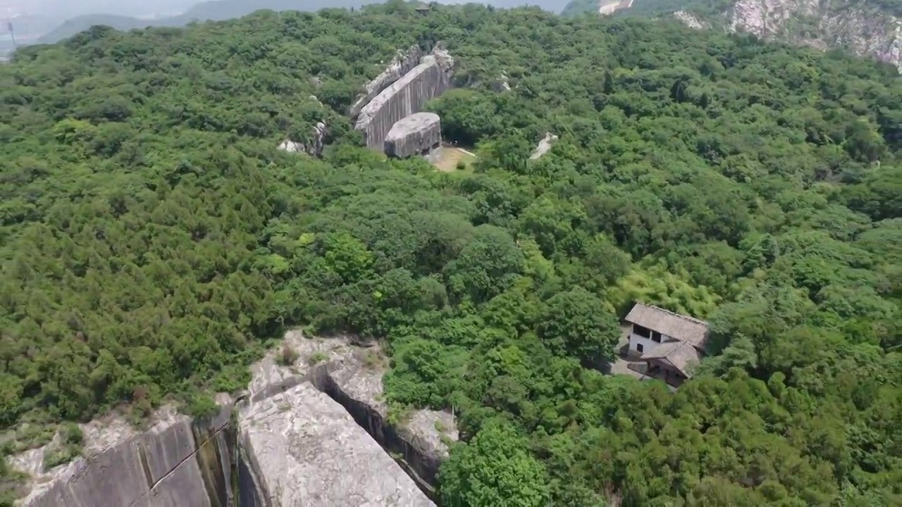 南京汤山阳山碑材景区视频素材