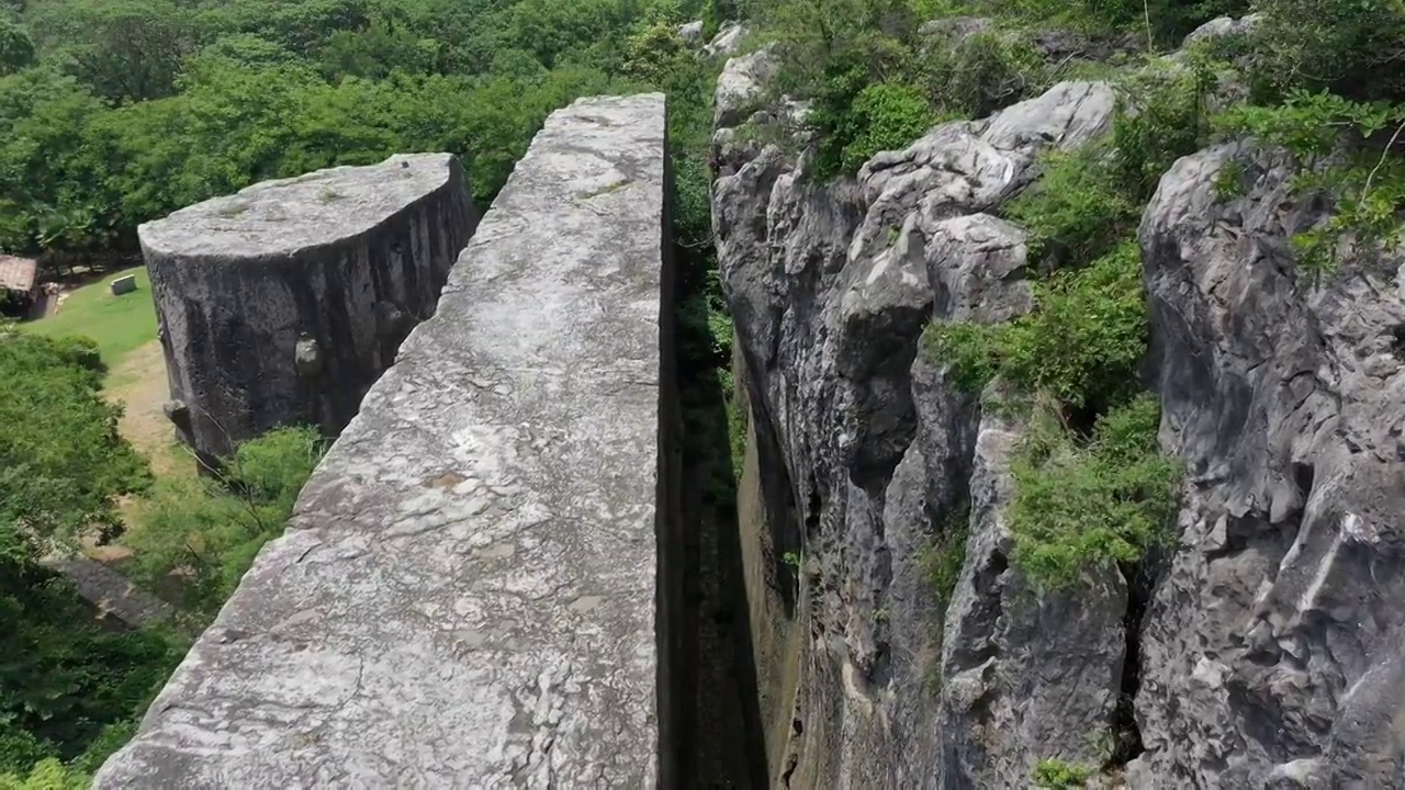 南京汤山阳山碑材景区视频素材