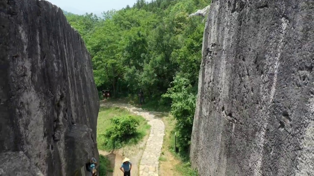 南京汤山阳山碑材景区视频素材