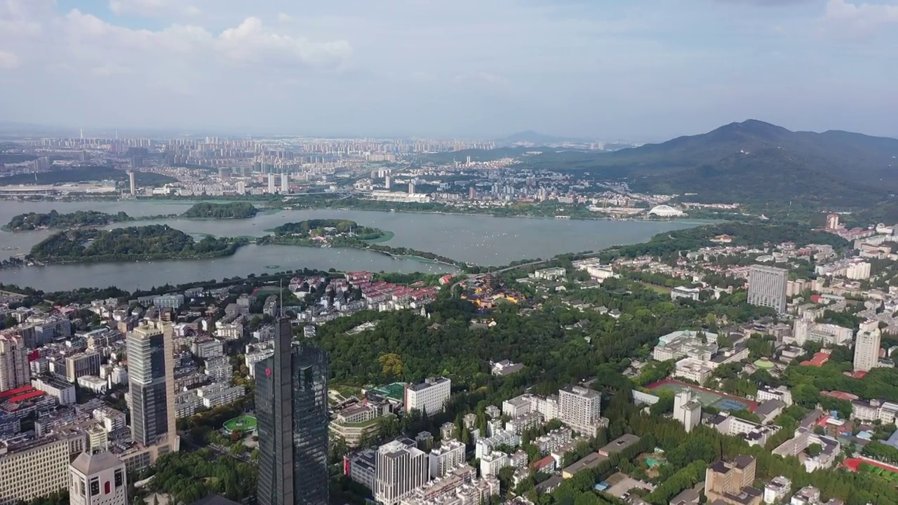 南京紫金山，玄武湖的风光视频素材