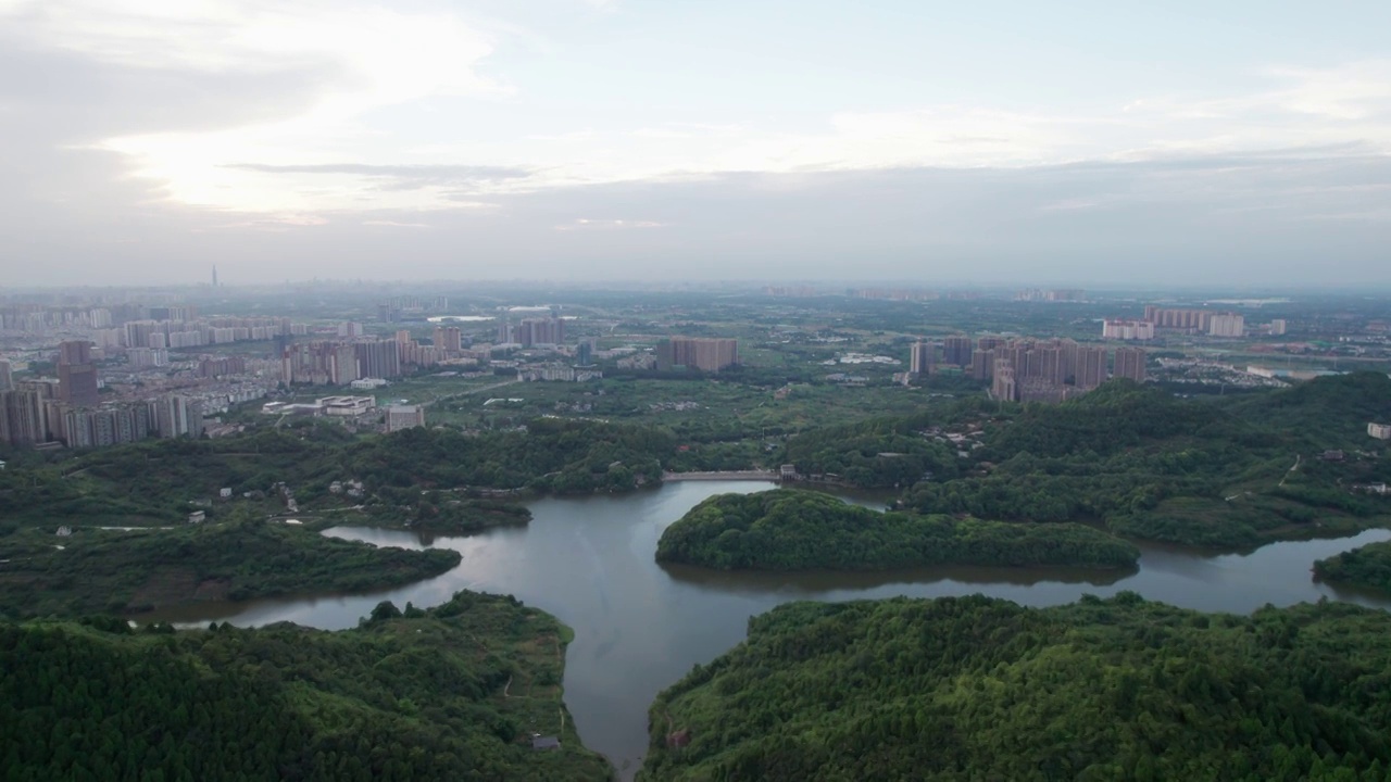 成都龙泉山观景台视频素材