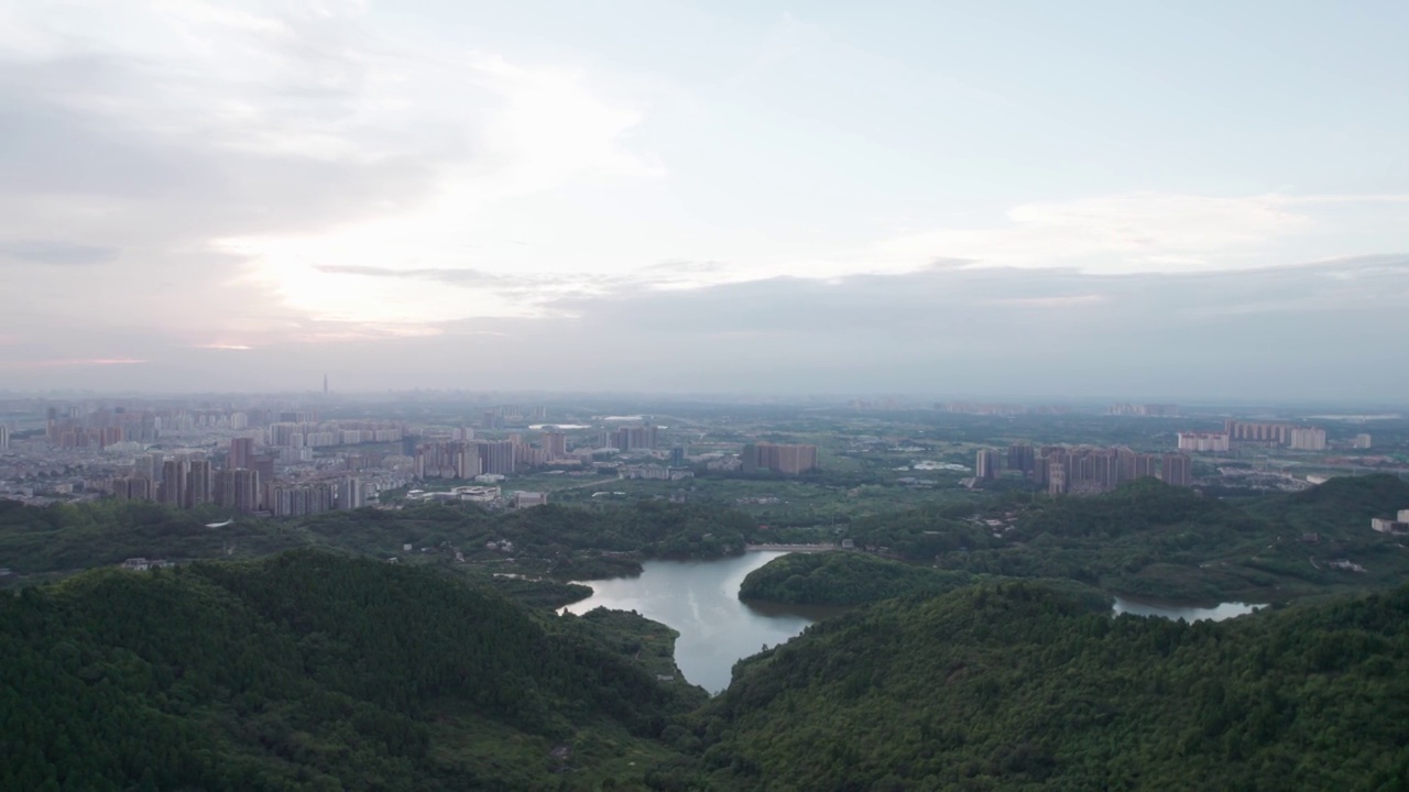 成都龙泉山观景台视频素材