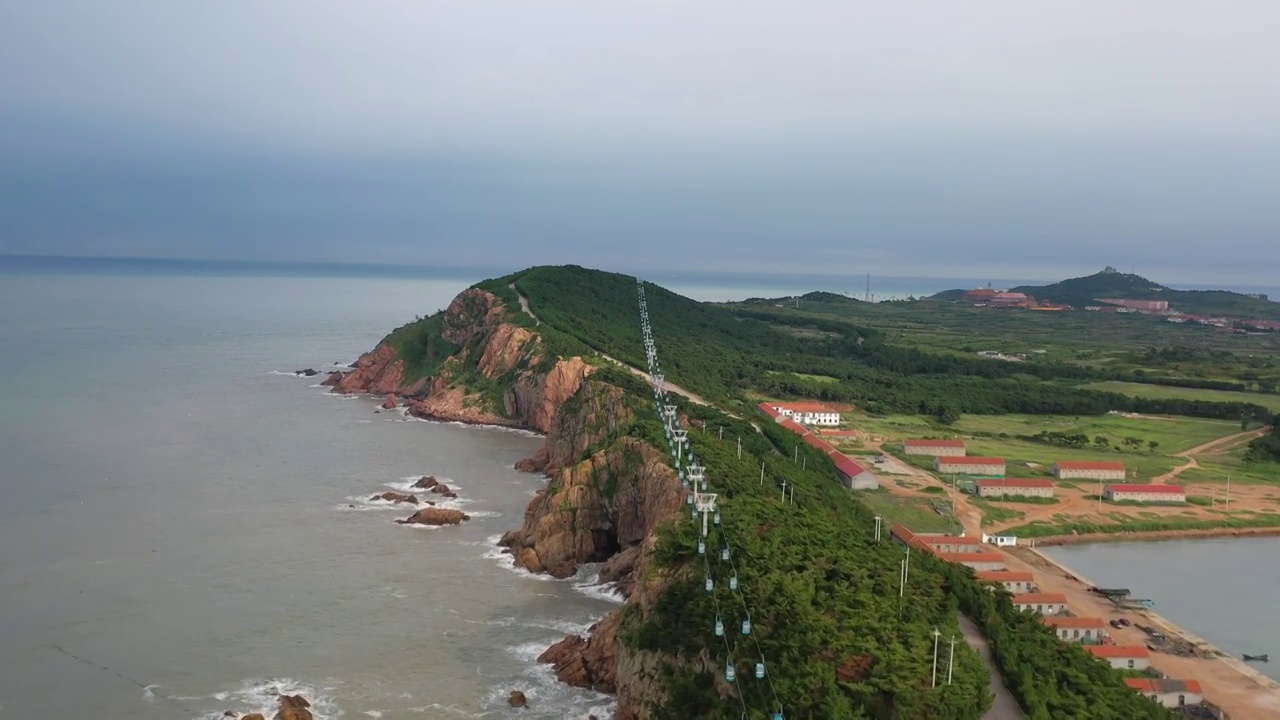 山东威海荣成摩天岭风光视频素材