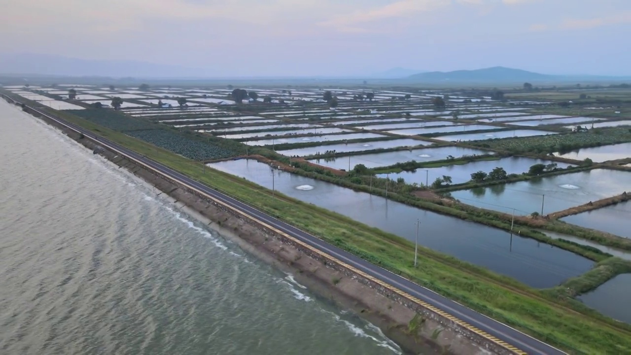 4K航拍日出，田园风光视频素材