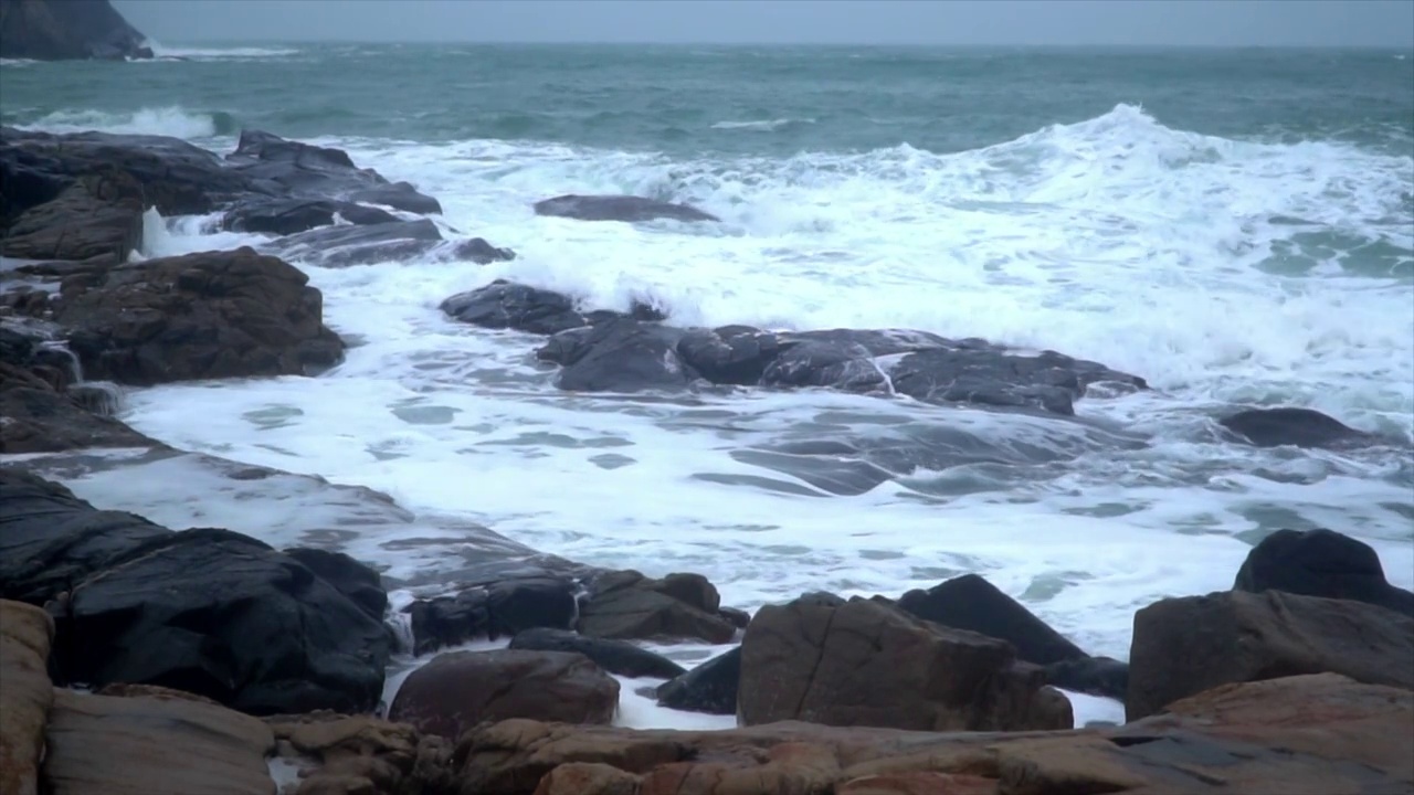 海南三亚亚龙湾自然风景视频素材