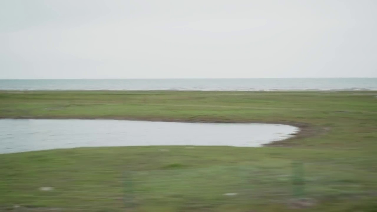 青海湖自驾游沿途风光视频素材