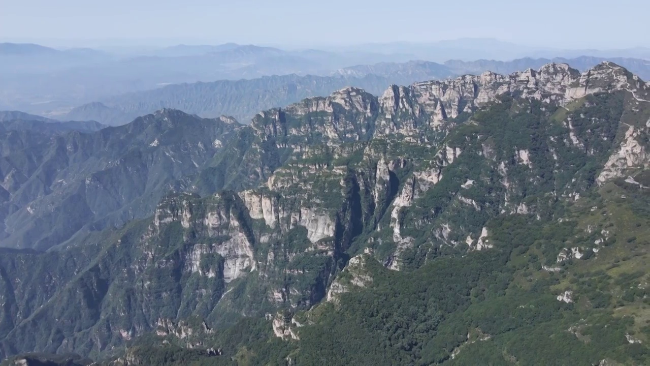 航拍保定涞源白石山视频素材