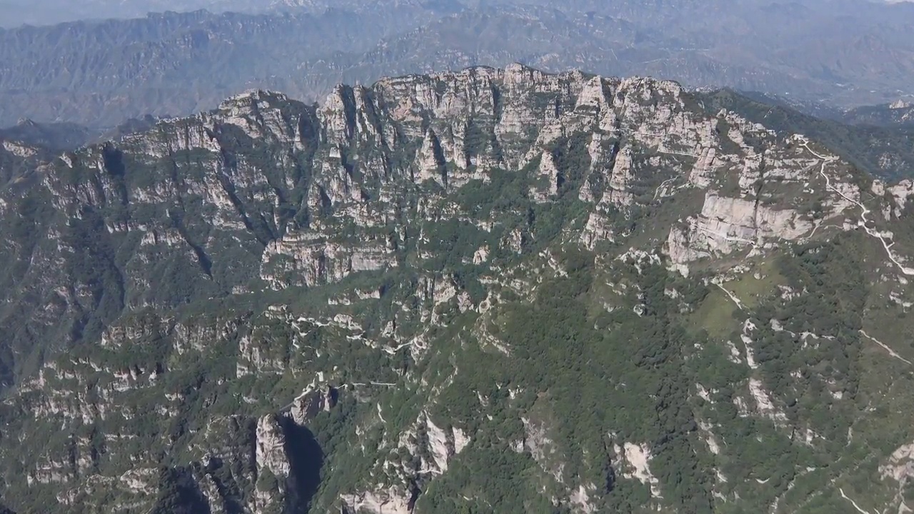 航拍河北保定涞源白石山视频素材