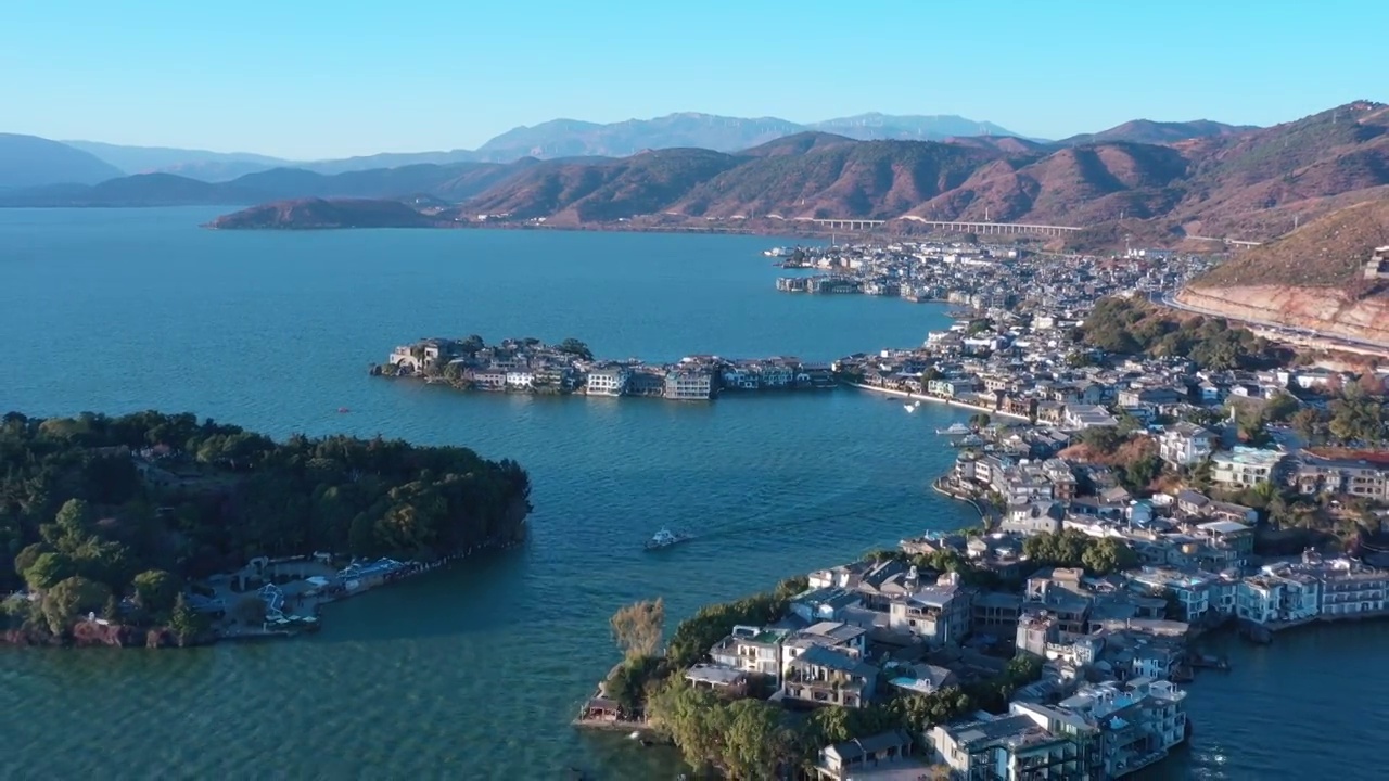 大理双廊民宿海景风光视频素材