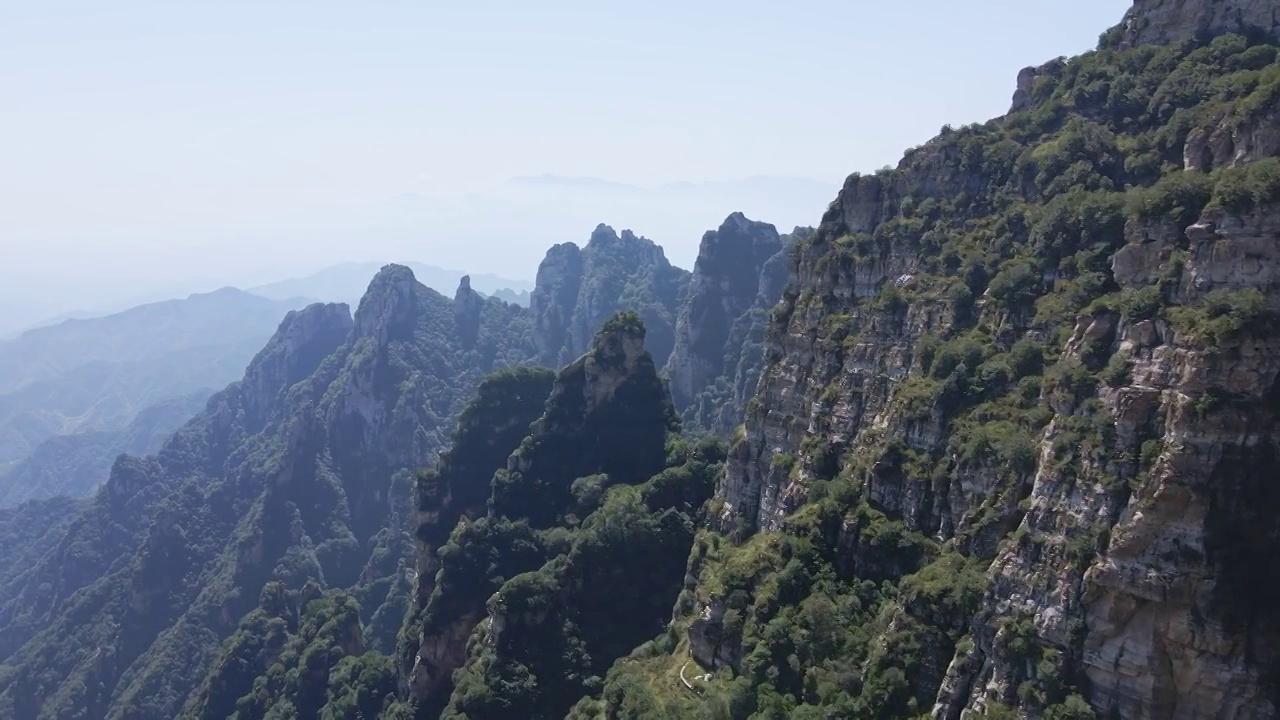 航拍保定涞源白石山视频素材