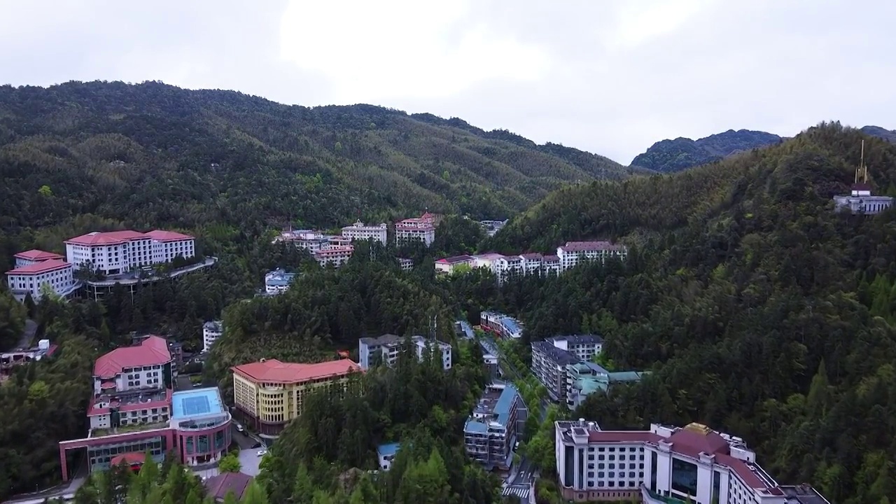 航拍井冈山风景区视频素材