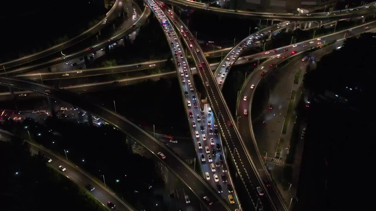 赛虹桥夜景视频素材