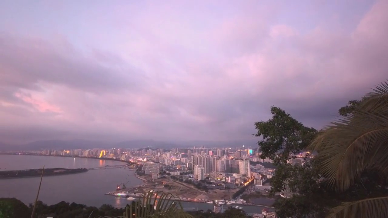 海南三亚旅游度假区延时视频素材