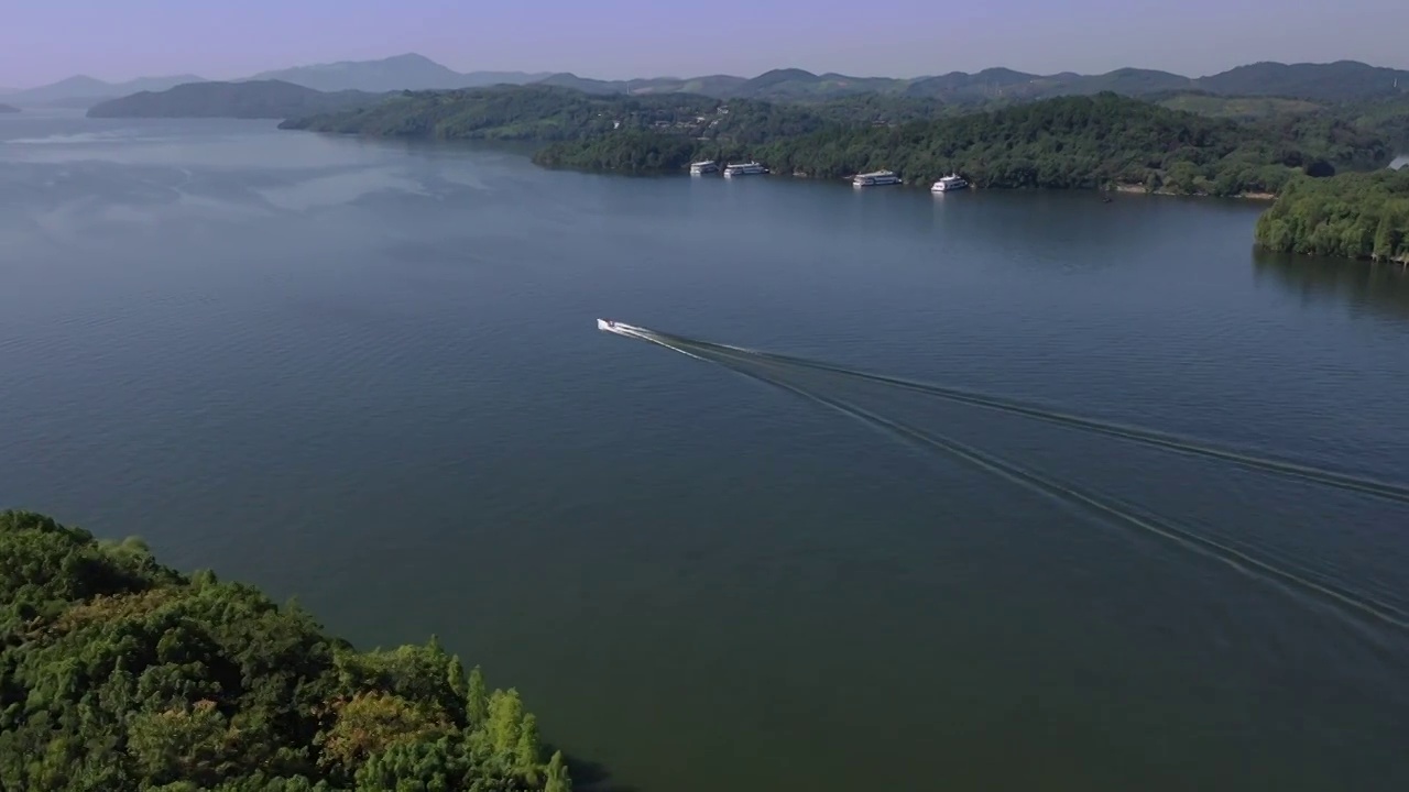 江苏溧阳天目湖景区视频素材