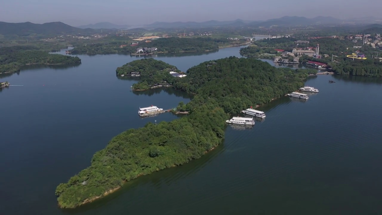 江苏溧阳天目湖景区视频素材