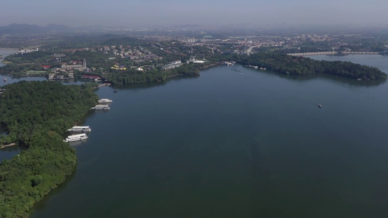 江苏溧阳天目湖景区视频素材