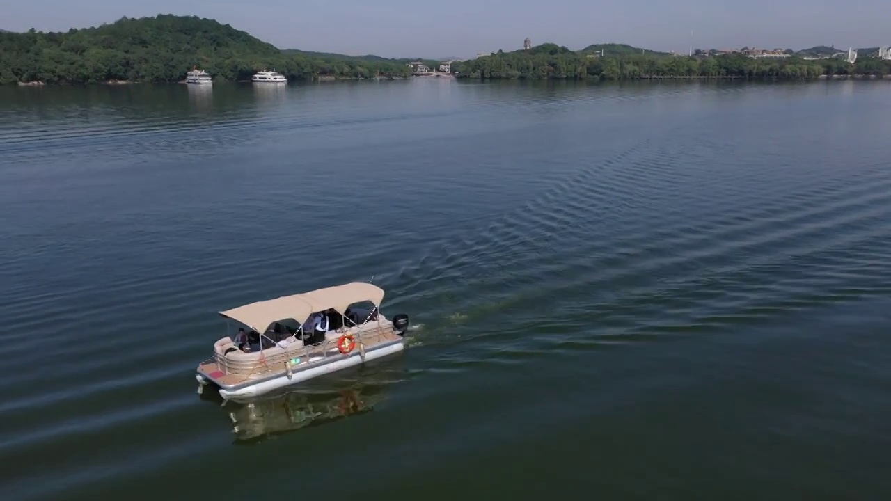 江苏溧阳天目湖景区视频素材