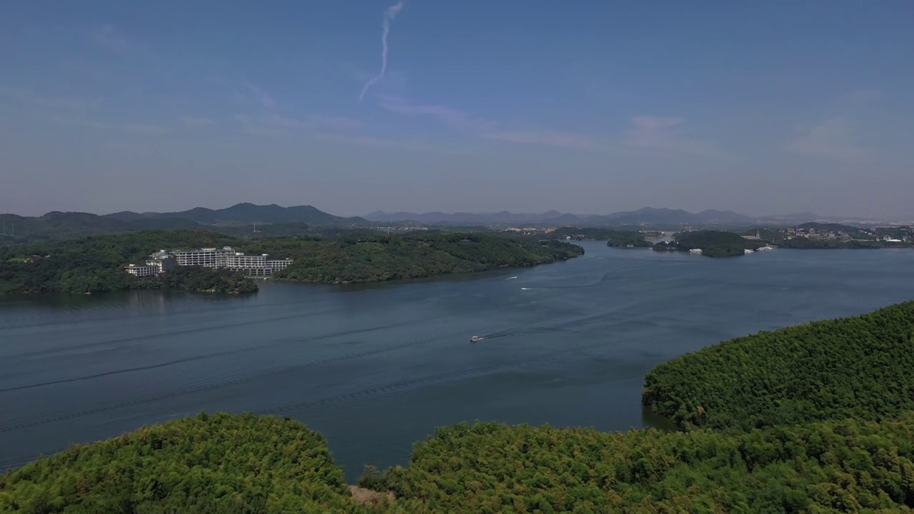 江苏溧阳天目湖景区视频素材