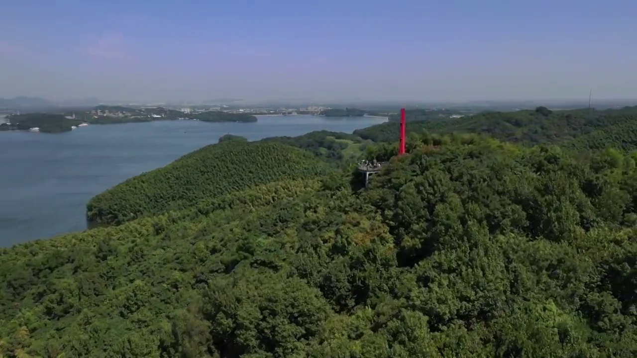 江苏溧阳天目湖景区视频素材