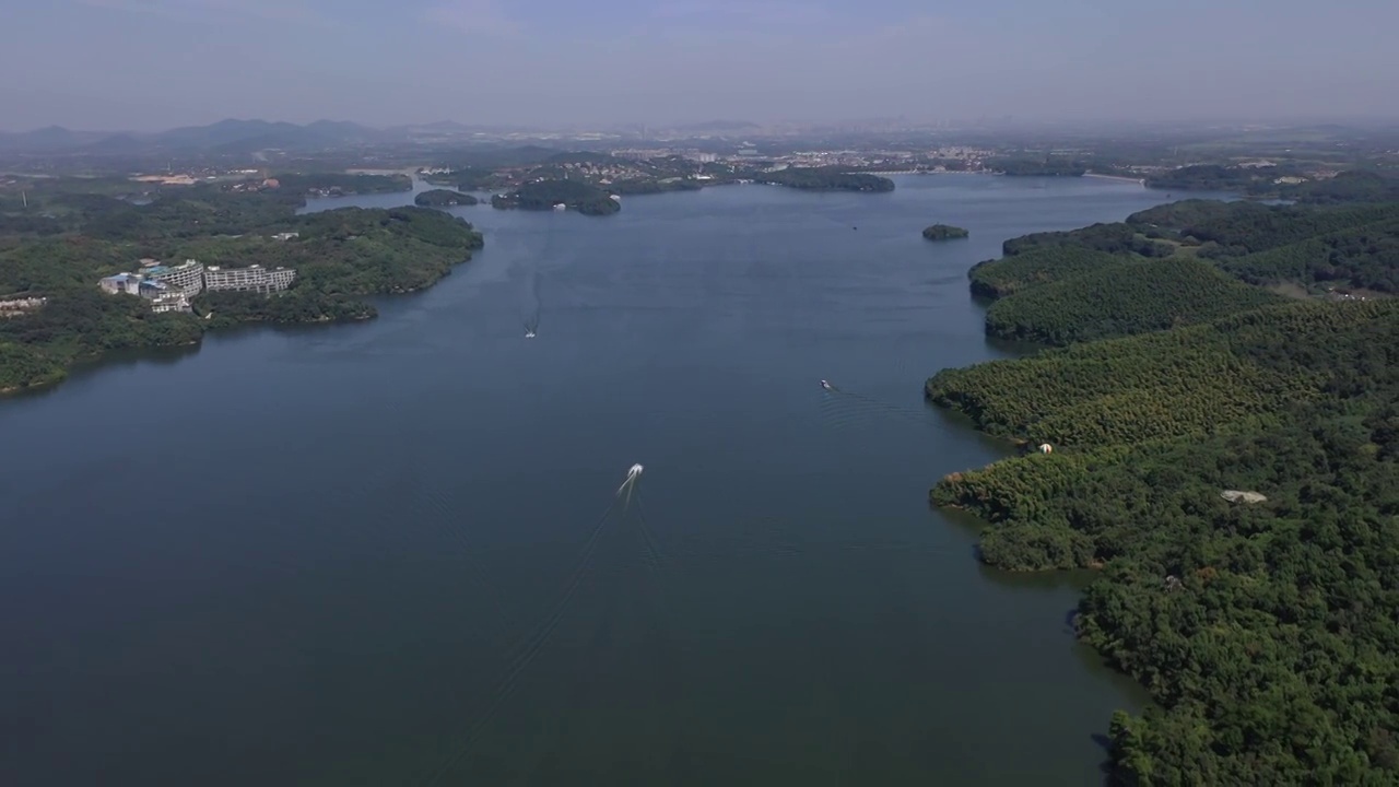 江苏溧阳天目湖景区视频素材