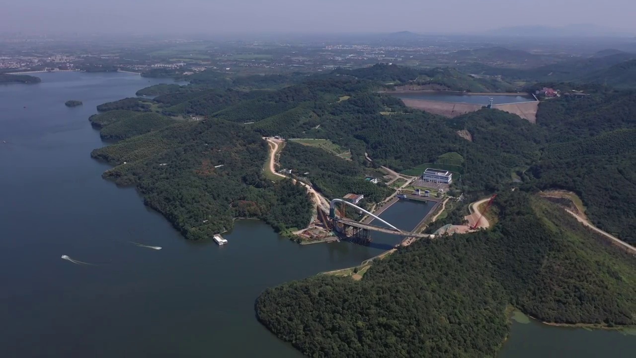 江苏溧阳天目湖景区视频素材