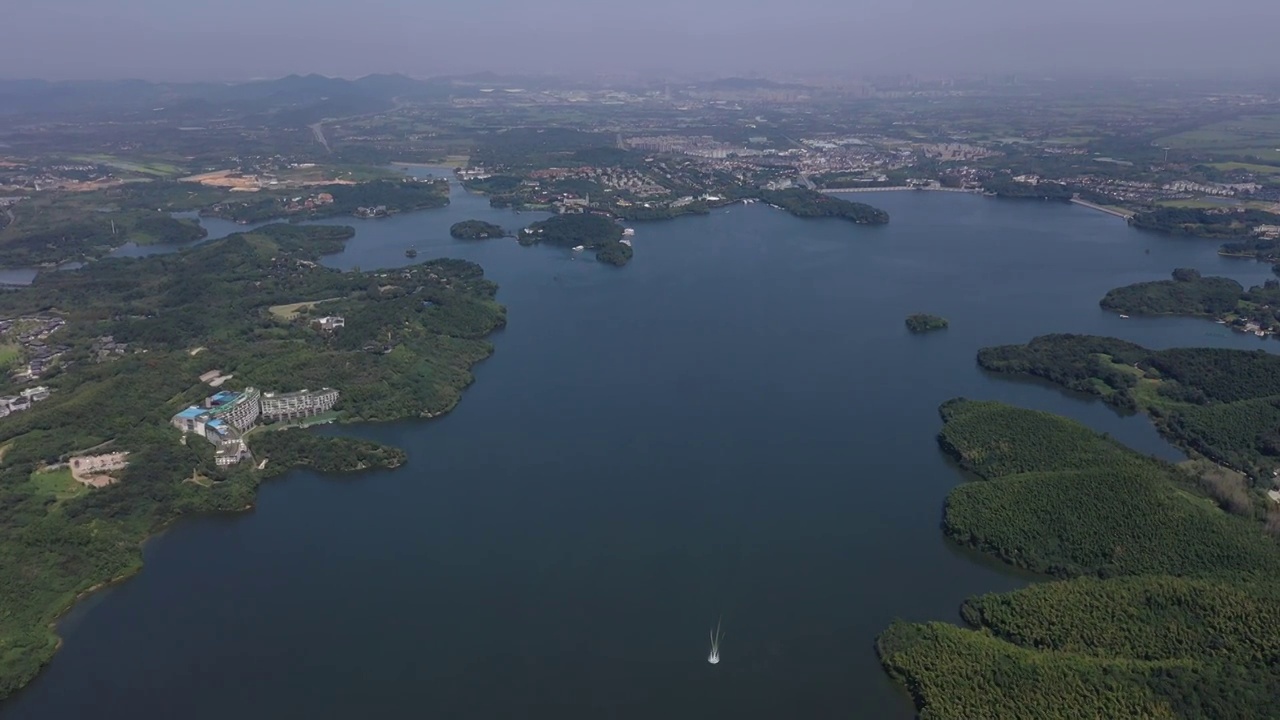 江苏溧阳天目湖景区视频素材